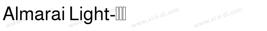 Almarai Light字体转换